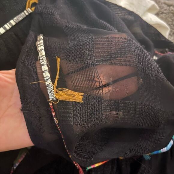 Zara Artsy Embroidered Button Front Kimono Duster - Picture 15 of 16